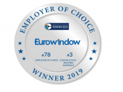Eurowindow - Top 3 Nhà tuyển dụng được yêu thích nhất ngành Xây dựng - Vật liệu xây dựng
