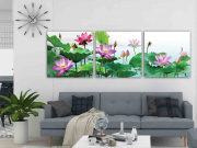 7 mẫu tranh hoa sen đẹp, ý nghĩa