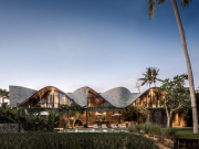 “Ngôi nhà alpha' với mái nhà lượn sóng ở đảo Bali