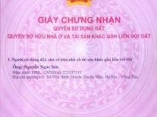 Đất chính chủ. Lô đất 2 mặt tiền. Đối diện KCN Biên Hòa 2. LH 0933 589 456