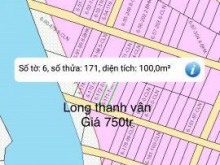 Bán gấp lô đất dự án DT:100m2, Giá 750tr . Thuộc xã Phú Đông, Nhơn Trạch, ĐNai. Vị trí đẹp gần sông