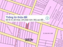 -Bán lô đất dự án 2 mặt tiền DT:99m2. Giá:980tr . Thuộc xã Phú Đông, Nhơn Trạch, ĐNai. Vị trí đẹp