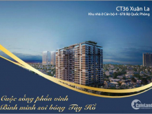 Bán chung cư 99m2 dự án CT36 Xuân La, giá 35tr/m2. View Hồ Tây