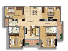 Bán căn hộ Penthouse cc Handi Resco 89 Lê Văn Lương, 171m2 siêu rộng 4 ngủ, 3 vệ sinh giá đẹp 0934634268