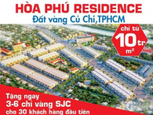 đát nền trung tâm xã hòa phú giá chỉ từ 9trieu đến 10trieu m2