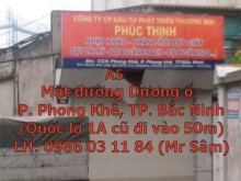 CẦN BÁN HOẶC CHO THUÊ NHÀ MẶT ĐƯỜNG DƯƠNG Ổ, PHONG KHÊ, BẮC NINH