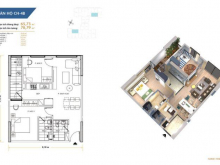 Chính chủ cần bán căn hộ Hà Nội Homeland 65,73m2 giá 19tr/m2.LH 01687939009