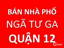 Nhà phố gần Ngã Tư Ga quận 12, giá 1tỷ1 (80%) 1T2L 3PN 3toilet sân phơi