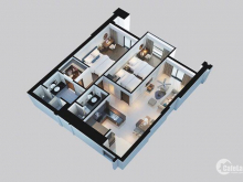 Căn hộ Luxury Apartment, 120 Võ Nguyên Giáp, 2PN, 100 m2
