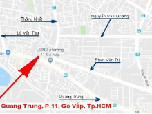 Cho thuê hoặc bán nhà 2 mặt tiền mới xây T.7/2018 địa chỉ số 562 Quang Trung, P.11, Gò Vấp, Tp.HCM