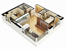 Cho thuê căn hộ chung cư Hoàng Quốc Việt giá rẻ chỉ từ 8 triệu.Nội thất hoàn chỉnh