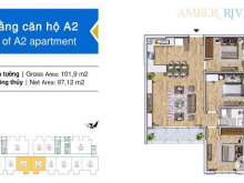 Căn 3 ngủ  chắc đã đủ - Amber Riverside 622 Minhkhai