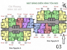 Còn duy nhất một căn 03 tòa N03B hướng Nam – Đông Nam view hồ đền lừ cực đẹp.