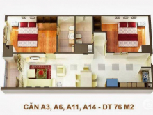 Căn hộ HomyLand 2 (Quận 2), 76m2, 2PN, Chính chủ