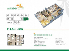 Sở hữu ngay căn 3 ngủ diện tích 114m2 tòa A3 khu chung cư An Bình City với giá cực tốt.