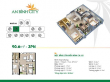 Đi định cư cần bán rất gấp căn hộ 90m2 dự án An Bình City – L/h:0986969293