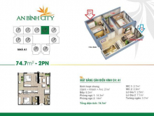 Chính chủ cần bán nhanh căn hộ 2 ngủ - 74m2 tại An Bình City.