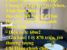 Chính Chủ Cần Bán Gấp Chung Cư Tại Tp Quy Nhơn, Tỉnh Bình Định