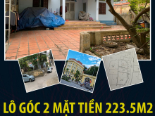 Chính chủ bán lô góc 2 mặt tiền 223.5m2 tặng nhà mái thái tại Hồng Hải, TP Hạ Long, Quảng Ninh