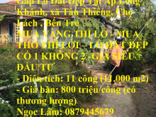 Hot Hot!!! Chính Chủ Cần Bán Gấp Lô Đất Đẹp Tại Ấp Long Khánh, xã Tân Thiềng, Chợ Lách , Bến Tre