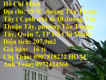 Chính Chủ Cần Bán Nhà Đường 20M Vị Trí Đẹp Tại Quận 7 - TP Hồ Chí Minh