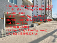 Cần Bán Căn Shophouse Góc, Tầng 1 (trệt), tòa A Chung Cư Bình Phú, TP Nha Trang