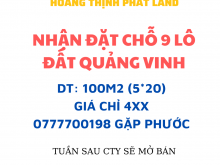 Mua Đất QUẢNG VINH rinh ngay TIỀN TỶ