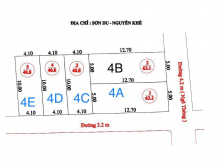 Chính thức mở bán 5 lô Đất siêu đẹp, Sơn Du – Nguyên Khê, ô ô đỗ cửa, giá từ 1.75 – 3 tỷ