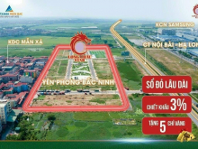 Cơ hội đầu tư giá tốt thanh khoản cao đất nền sổ đỏ Long Châu Star Yên Phong, đối diện KCN Sam Sung