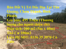 Bán Đất Vị Trí Đắc Địa Tại Tân Quang, Chơn Thành, Bình Phước