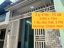 Bán nhà Quận 8, nhà đẹp ở liền P5 Q8 sổ hồng riêng