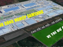 CHỈ TỪ 32 TRIỆU/M2 SỞ HỮU SỔ ĐỎ ĐẤT NỀN LONG CHÂU STAR liền kề KCN lớn nhất Bắc Ninh, đối diện nhà máy SamSung với hơn 500 NGHÌN công nhân đang làm việc
