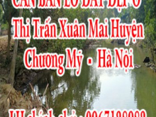 CẦN BÁN LÔ ĐẤT ĐẸP Ở THỊ TRẤN XUÂN MAI