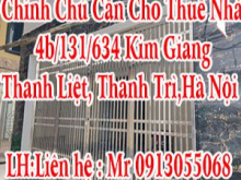 Chính Chủ Cần Cho Thuê Nhà Kim Giang, Thanh Liệt, Thanh Trì, Hà Nội