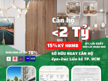 Căn hộ ngay trung tâm TP Thủ Đức, thanh toán 15% ký HĐMB, CK 6,2%, ân hạn gốc lãi