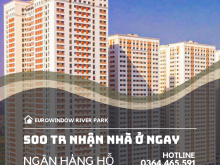 Nhận nhà ở ngay chỉ với 500tr tại Eurowindow River Park, CK 12% GTCH, bốc thăm ô tô, HTLS 0%/18tháng