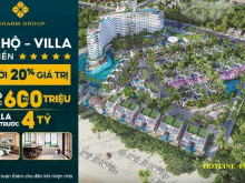 Charm Hồ Tràm Căn hộ 600 Triệu, Villa 4 Tỷ, Lợi Nhuận Ròng 234 Triệu, Miễn gốc, lãi 24 Tháng