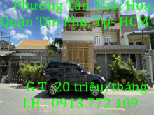 Cho thuê nhà nguyên căn dài hạn ở Đường Bùi Cẩm Hổ, Phường Tân Thới Hòa, Quận Tân Phú, Tp Hồ Chí Minh.