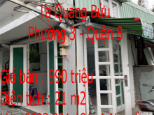 Chính chủ cần bán nhà liền kề tại 190/2/17 Tạ Quang Bửu, Phường 3, Quận 8, Tp HCM