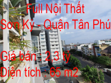 Bán Căn Hộ Sơn Kỳ 1, S= 65m2 Full Nội Thất, 2PN Phường Sơn Kỳ, Quận Tân Phú, Tp Hồ Chí Minh