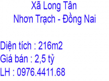 Chính chủ bán nhà xưởng Xã Long Tân, Huyện Nhơn Trạch, Tỉnh Đồng Nai
