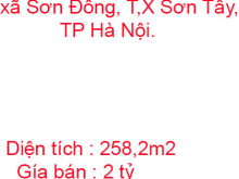 Hiếm chính chủ bán đát ngõ thông ô tô tránh thôn Tân An xã Sơn Đông, Thị Xã Sơn Tây, TP Hà Nội.