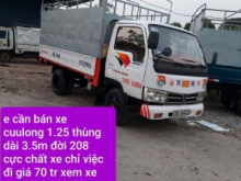 Cần bán xe cuulong 1.25 thùng dài 3m50 tại Thái Nguyên