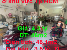 Cần bán gấp 2 căn nhà ở khu vực Tp HCM