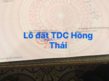 Bán Lô Đất Vị Trí Đắc Địa Tại Khu TDC Hồng Thái