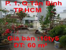 Bán Gấp nhà gần Sân Bay, HXH 8m giá 10tỷ5 đường Lê Văn Sỹ.