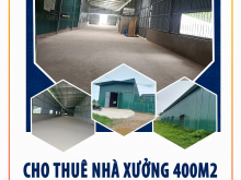 Cho thuê nhà xưởng 400m2 biệt lập 2 mặt tiền Xã Cự Khê, Khu đô thị Thanh Hà