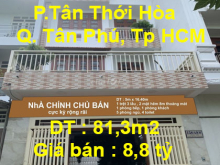 Chính chủ cần bán nhà ở Phan Anh, Phường Tân Thới Hòa, Quận Tân Phú, Tp Hồ Chí Minh