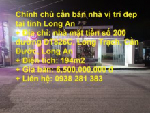 Chính chủ cần bán nhà vị trí đẹp tại tỉnh Long An