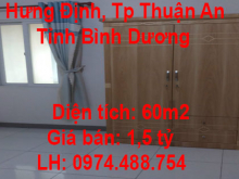 Cần bán căn hộ chung cư ở Phường  Hưng Định, Thành Phố Thuận An, Tỉnh Bình Dương.